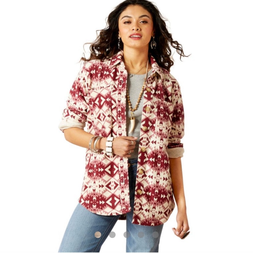 NWT ARIAT Fillmore Southwestern Print Shirt Jacket